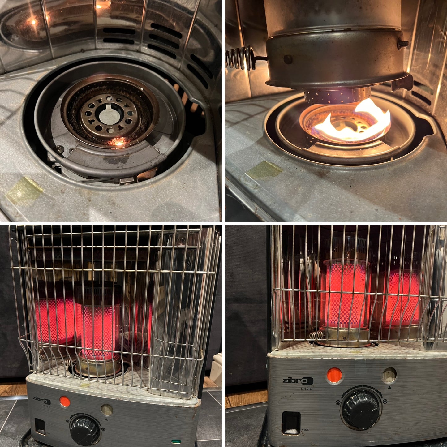 ZIBRO R18E Paraffin Kerosene Heater Portable Space Heater Office Workshop Home