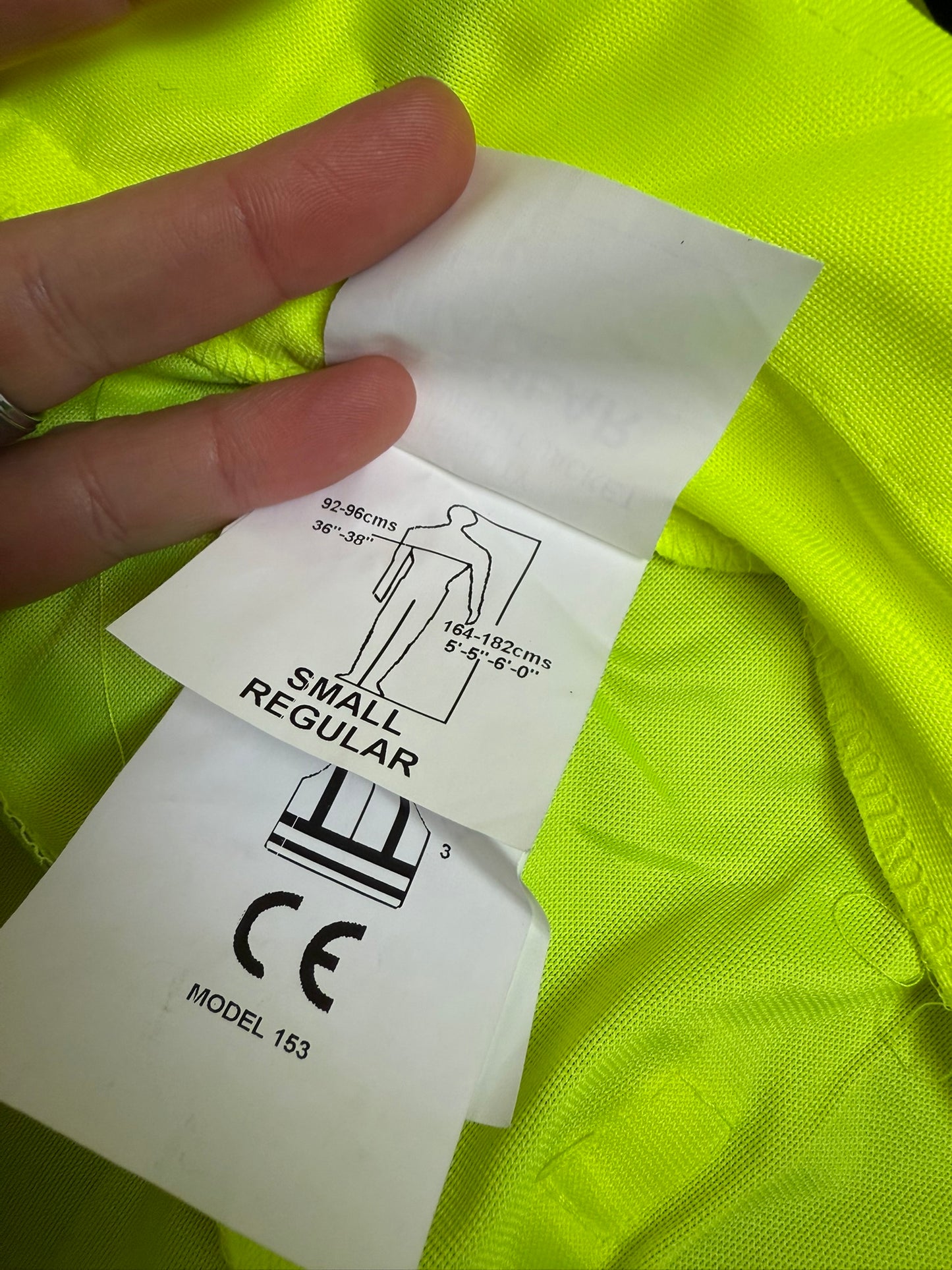 Ex Police Hi Vis Motorcycle Lightweight Bomber Jacket SMALL Security Walking Riding