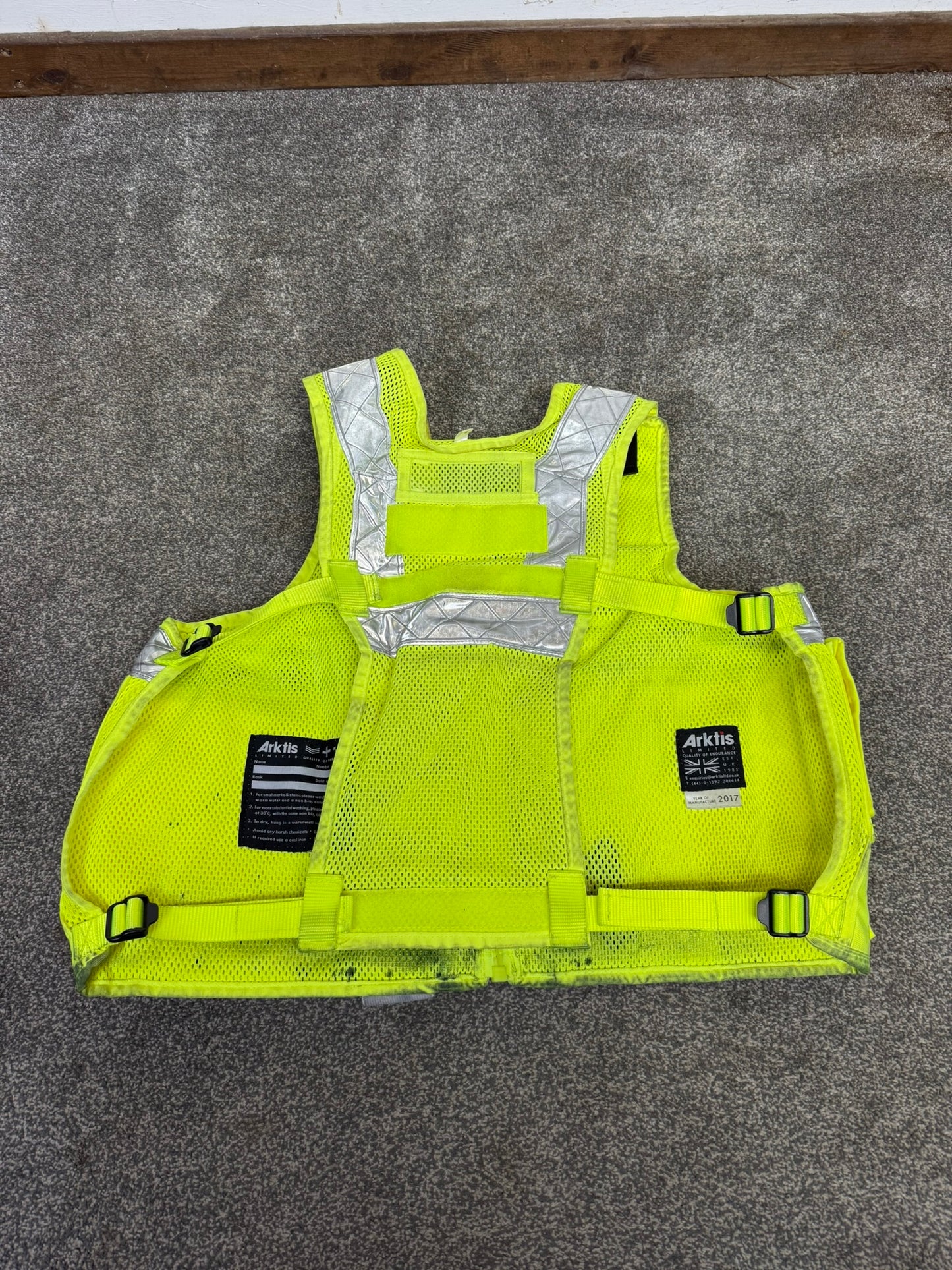Ex Police Arktis Hi Vis Utility Vest Tac Vest SMALL Patrol Security Doorman Dog Handler