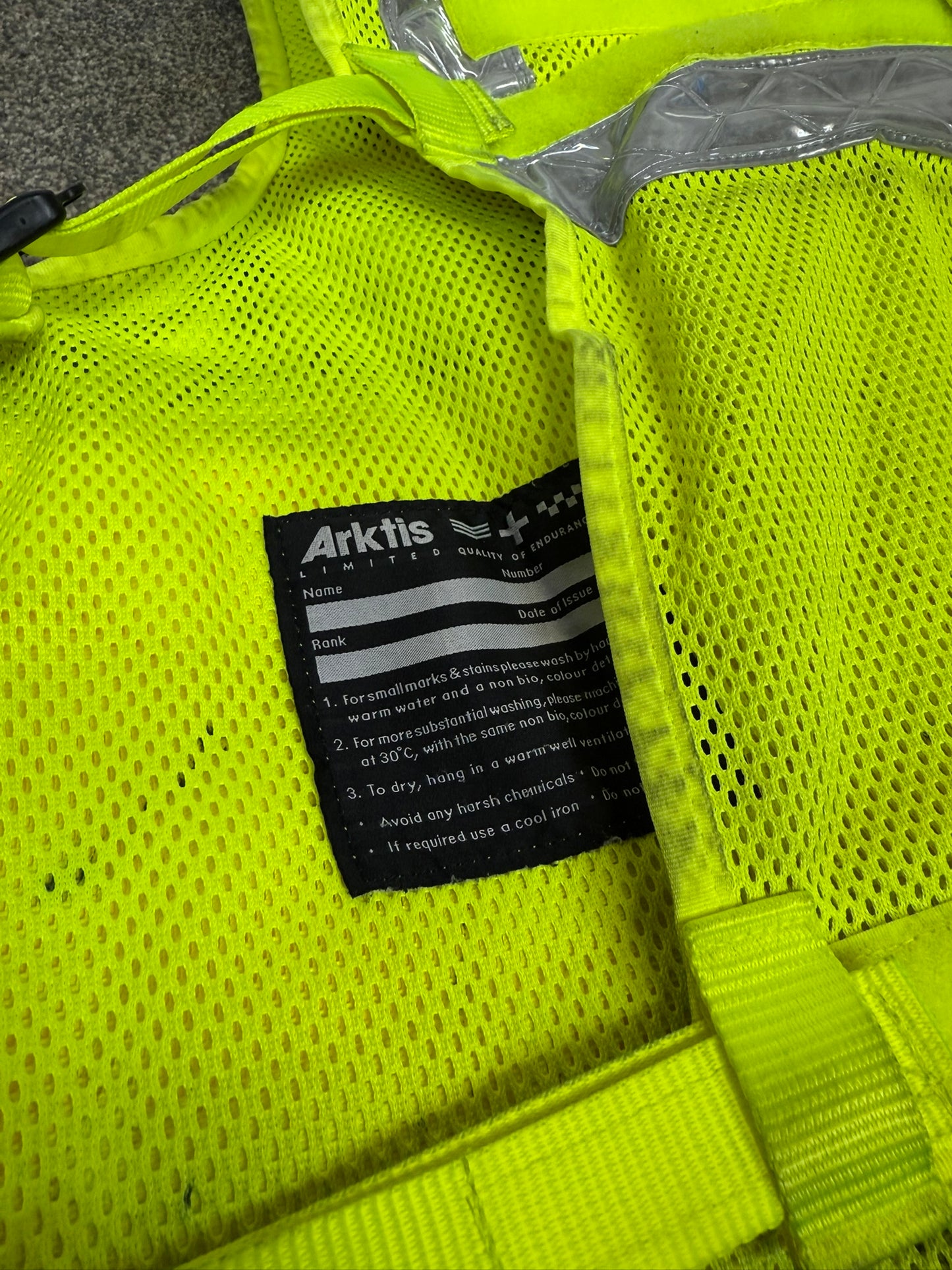 Ex Police Arktis Hi Vis Utility Vest Tac Vest SMALL Patrol Security Doorman Dog Handler