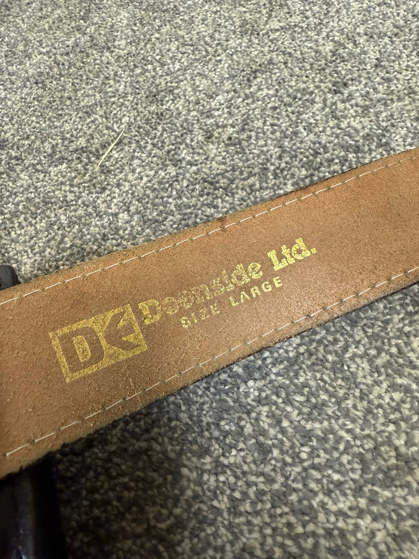 Ex Police Firearms Leather Duty Belt With Pouches Genuine Collectable Cosplay Film Display Security