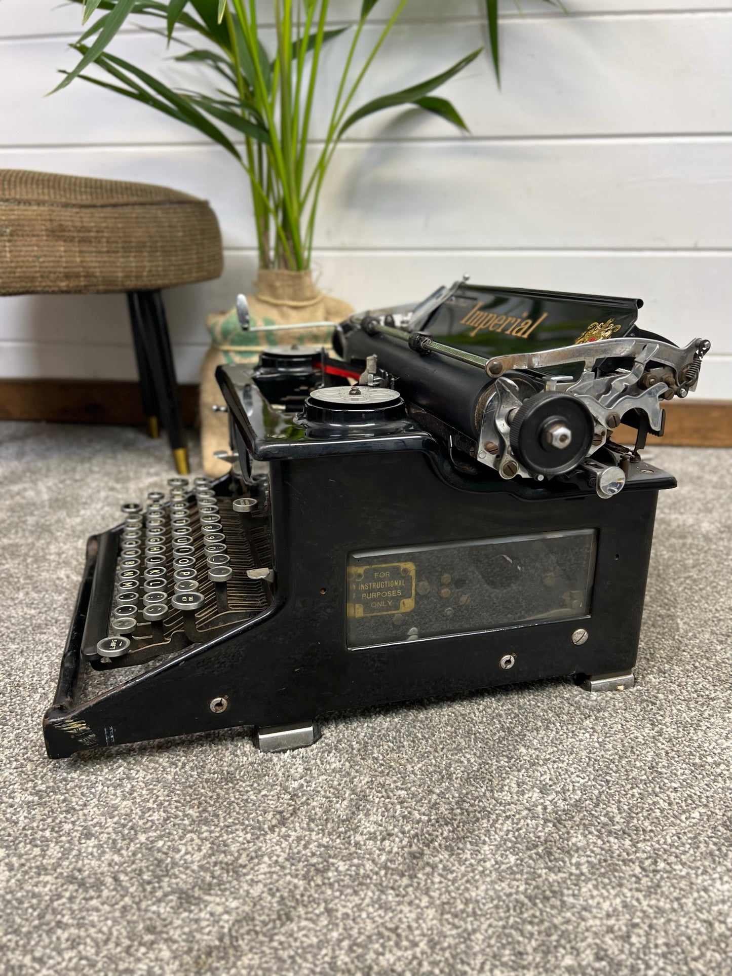 Vintage Imperial 50 Typewriter 30's 40's Industrial Retro Home Decor Display