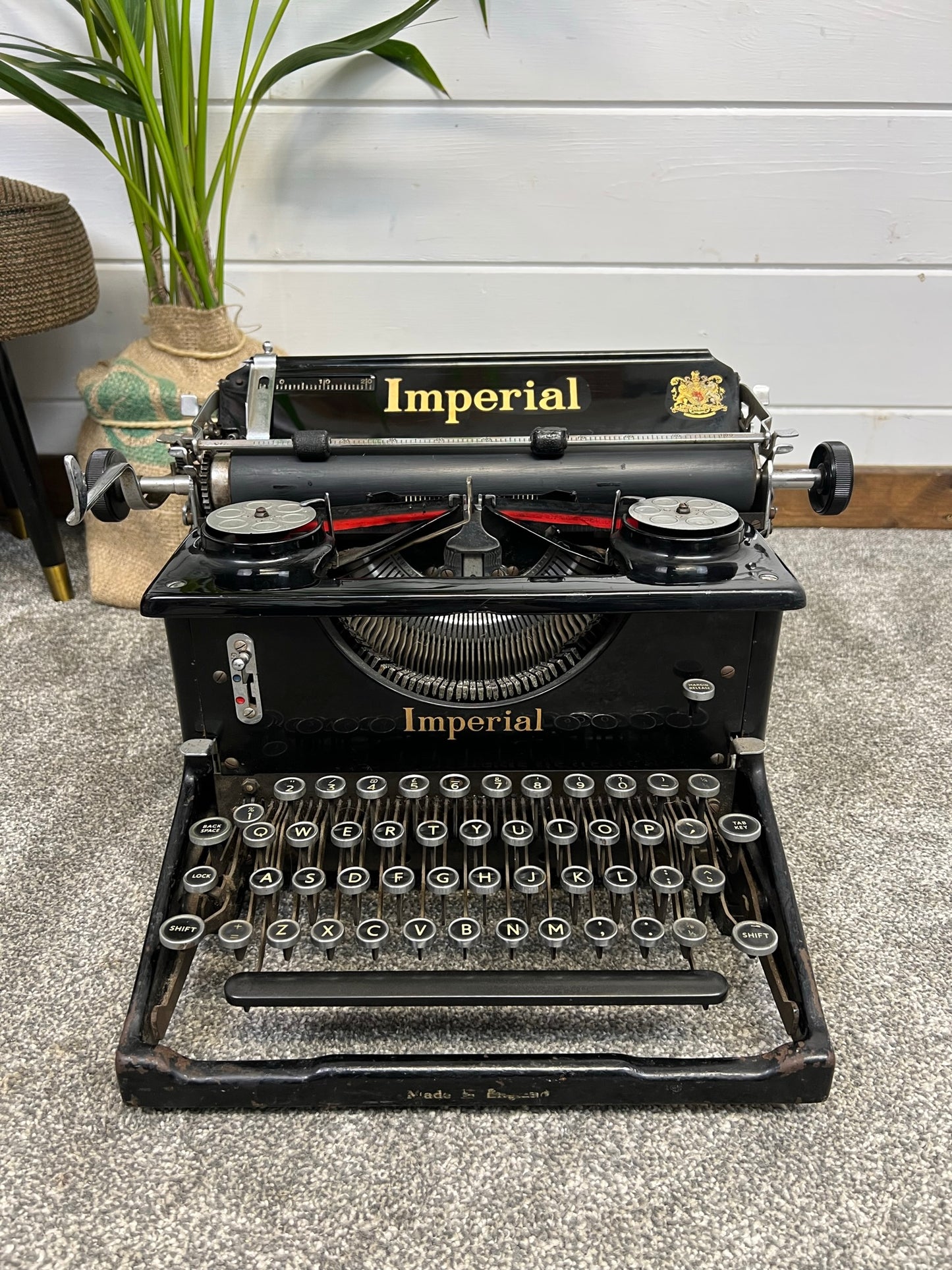 Vintage Imperial 50 Typewriter 30's 40's Industrial Retro Home Decor Display