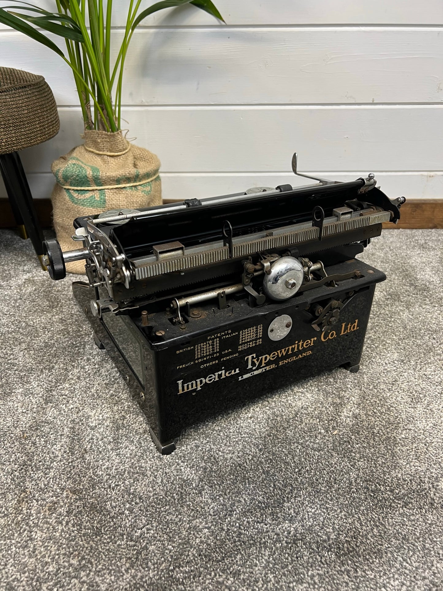 Vintage Imperial 50 Typewriter 30's 40's Industrial Retro Home Decor Display