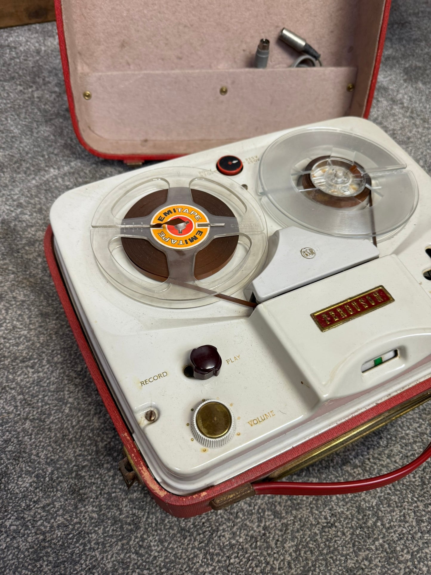 Vintage Ferguson Reel to Reel Tape Recorder Player 50's 60's Retro Decor Display