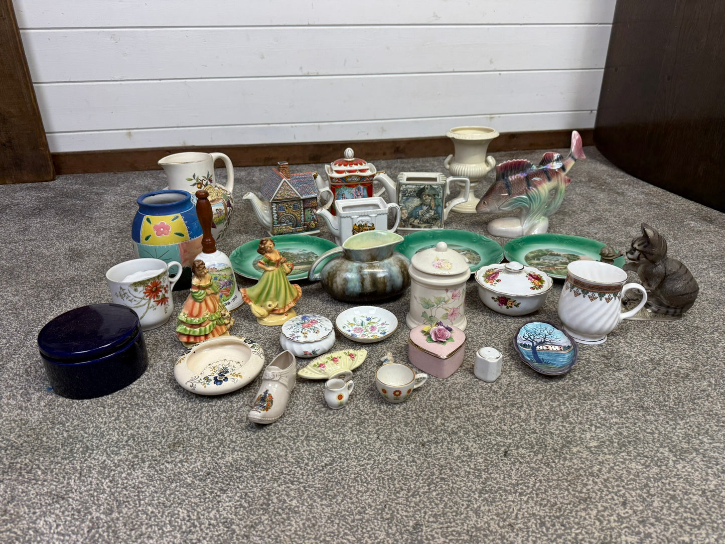 Vintage Ceramic Pottery Bone China Job Lot Ornaments Teapot Collectors Display