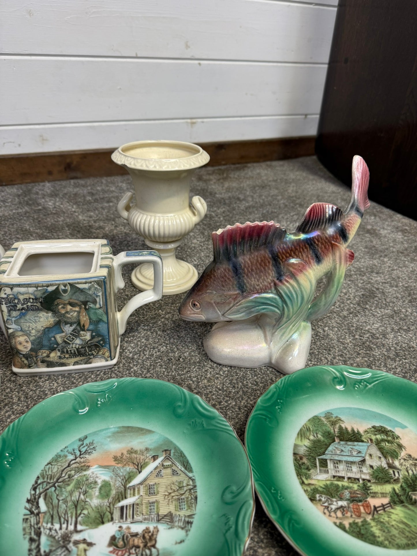 Vintage Ceramic Pottery Bone China Job Lot Ornaments Teapot Collectors Display
