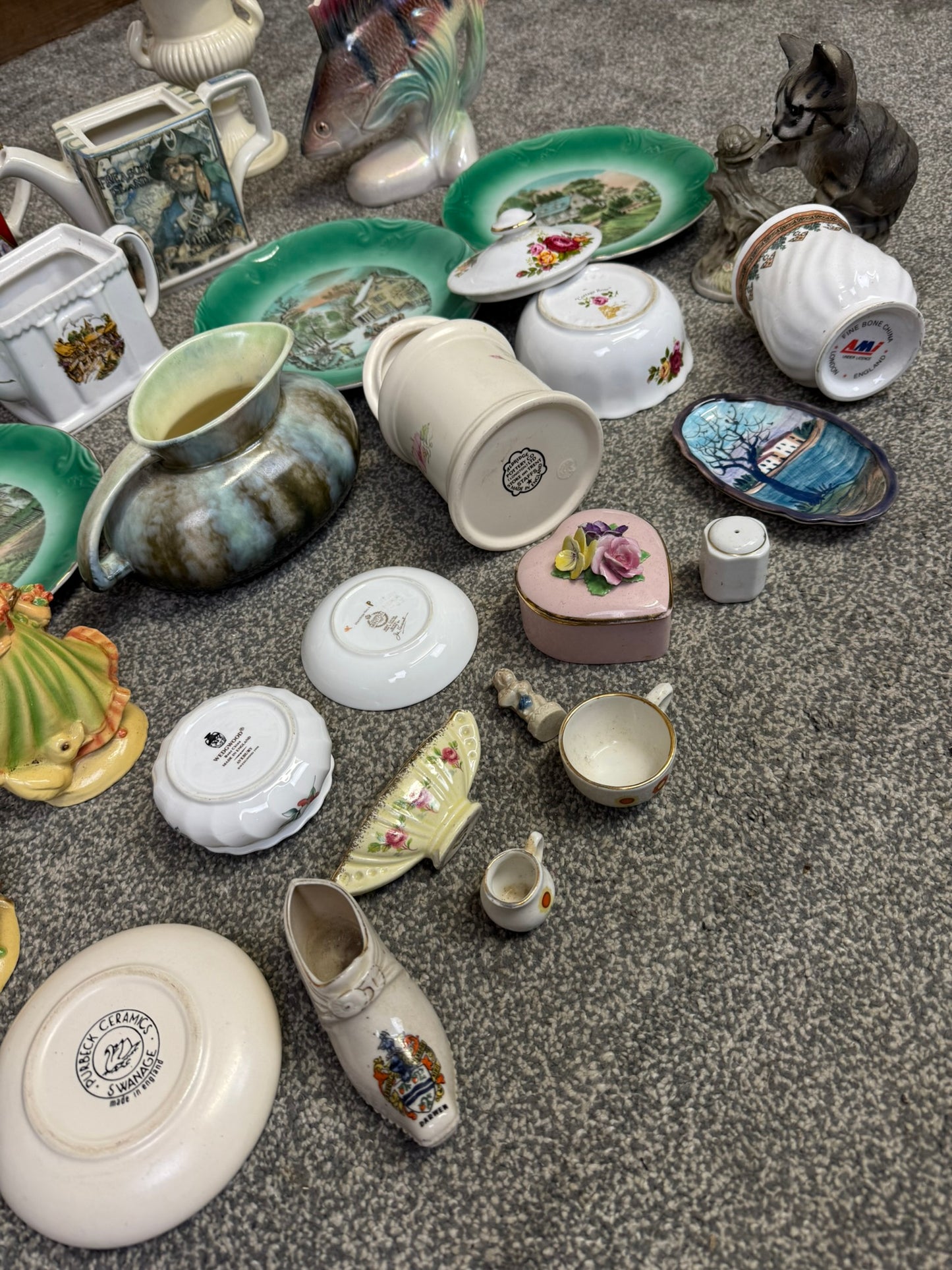 Vintage Ceramic Pottery Bone China Job Lot Ornaments Teapot Collectors Display