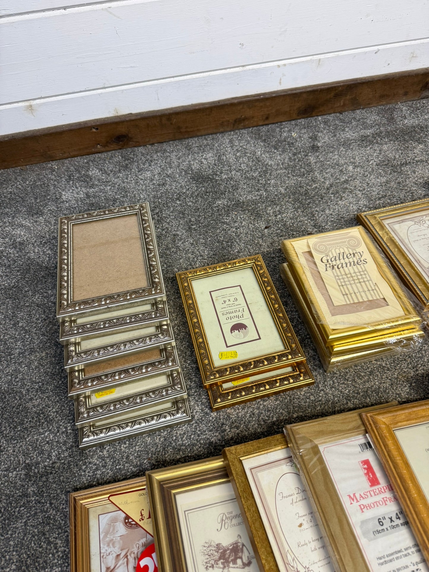 Job Lot of 46x Vintage Photo Frames Mixed Sizes & Styles Picture Frames Bundle