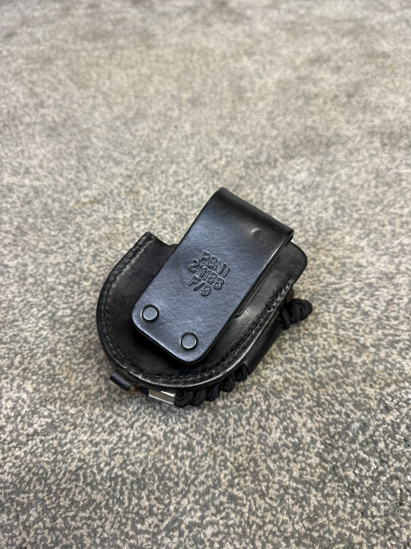 Ex Police Folding Hiatt Handcuffs Hinged Cuffs PSNI Pouch & Key VGC Security Collectible