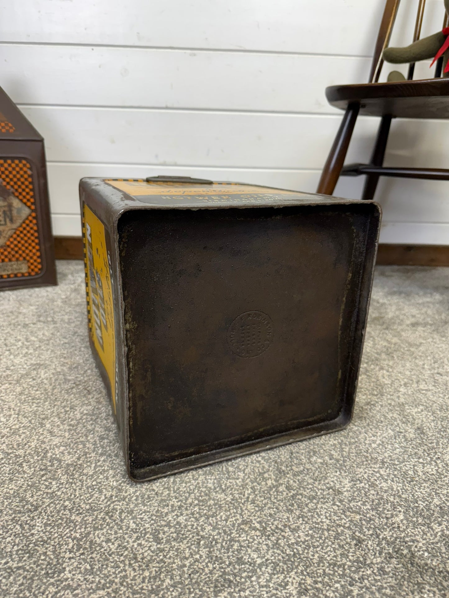 Vintage Notwen Oils 5 Gallon Pyramid Oil Can Original Automobilia