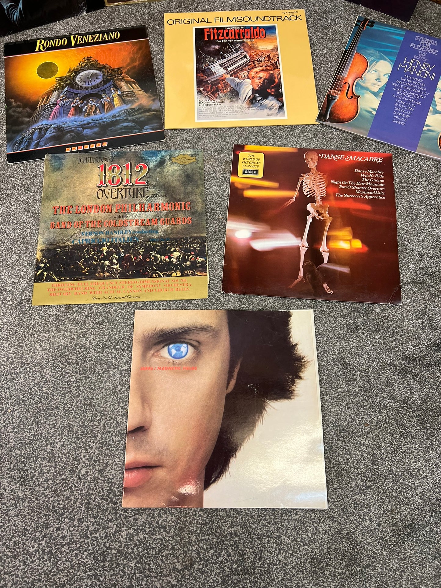 9x Vintage LP Records Bundle Job Lot Vinyl Records Wall Art Decor