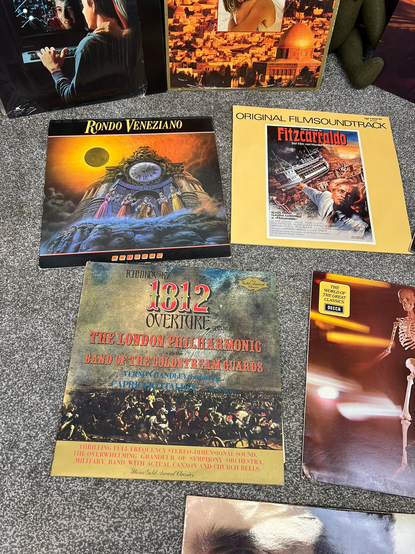9x Vintage LP Records Bundle Job Lot Vinyl Records Wall Art Decor