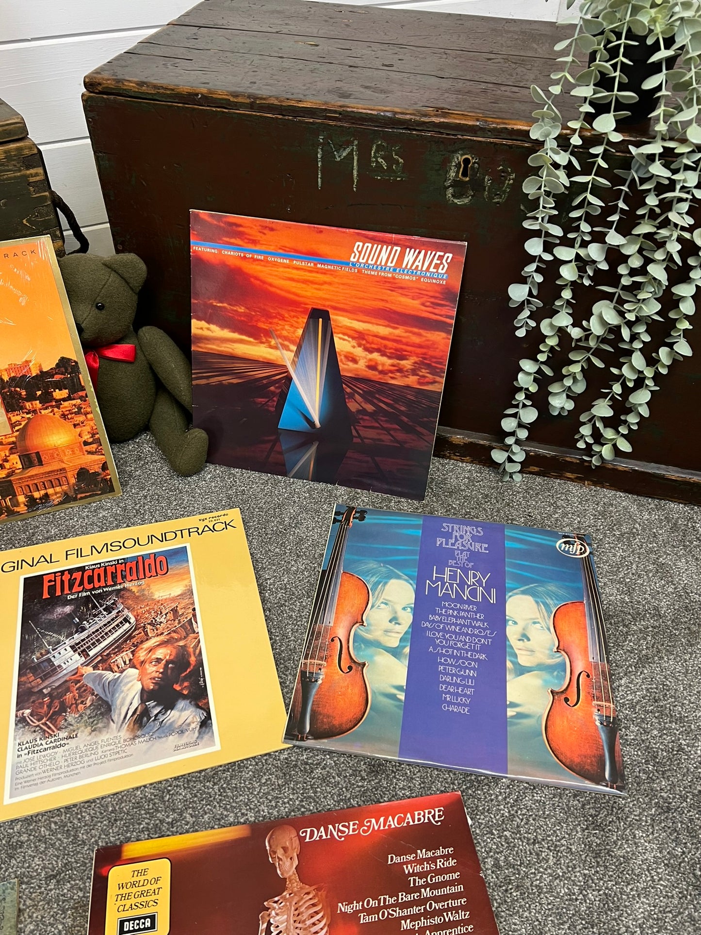 9x Vintage LP Records Bundle Job Lot Vinyl Records Wall Art Decor