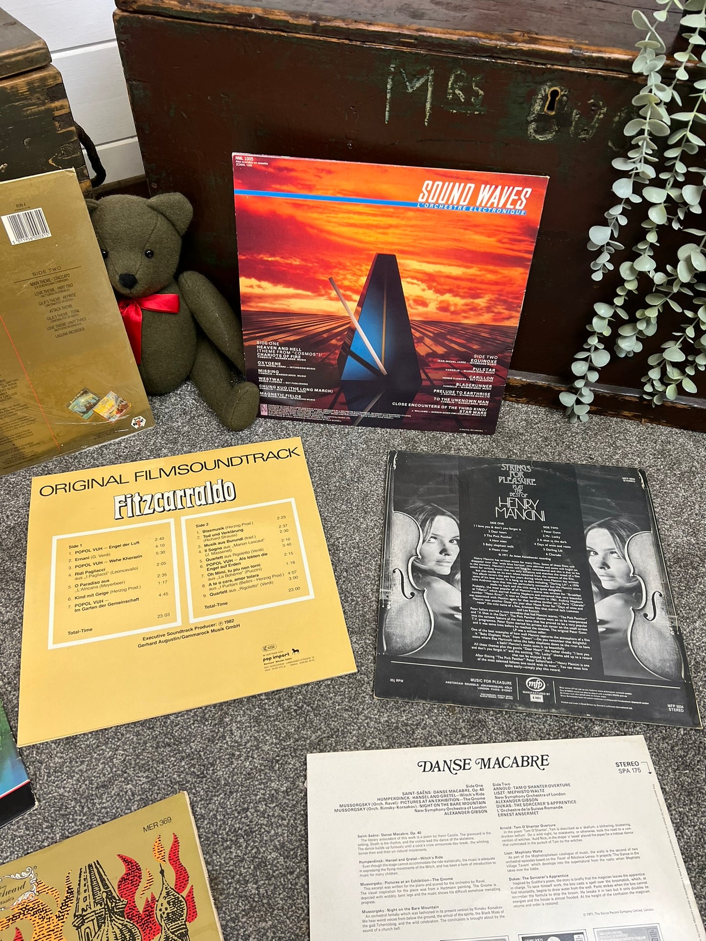 9x Vintage LP Records Bundle Job Lot Vinyl Records Wall Art Decor
