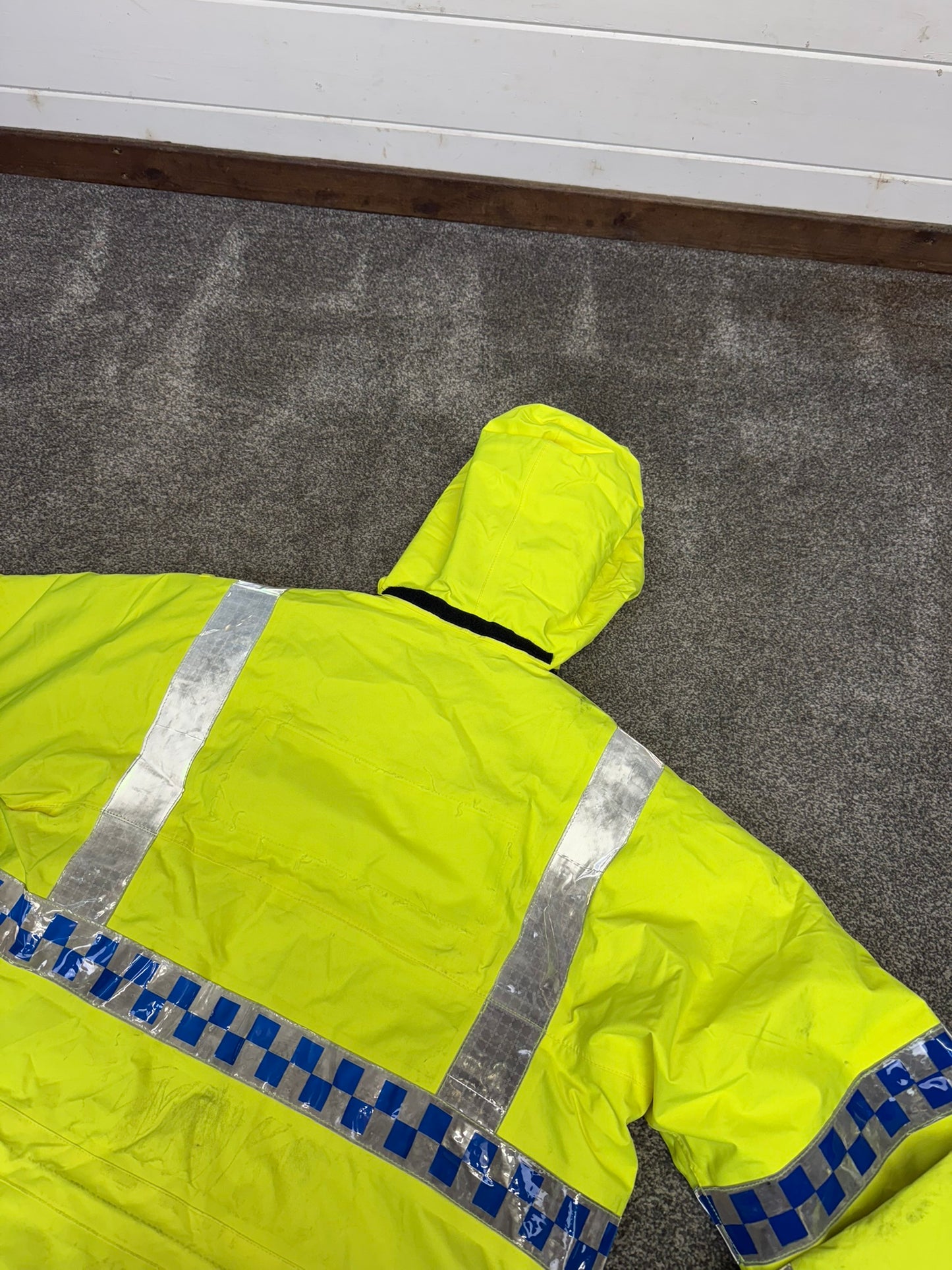Ex Police Hi Vis Waterproof Coat Quilted Liner Dog Handler Security Work Jacket