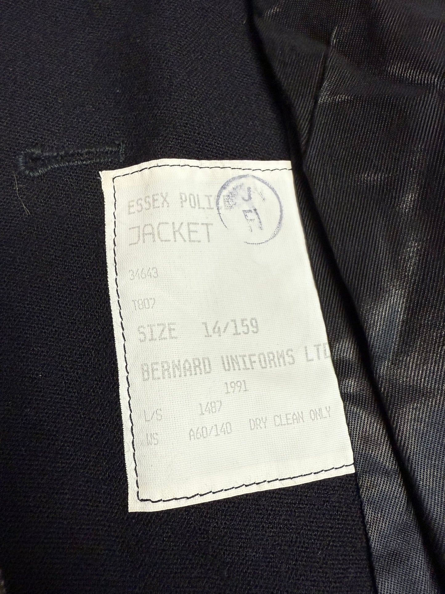 Ex Police Ladies Black Tunic Essex Police Buttons Fancy Dress Theatre