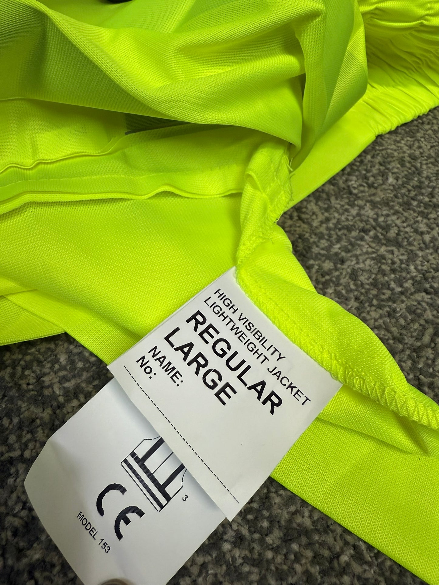 Ex Police Hi Vis Motorcycle Lightweight Bomber Jacket LARGE Security Walking Riding