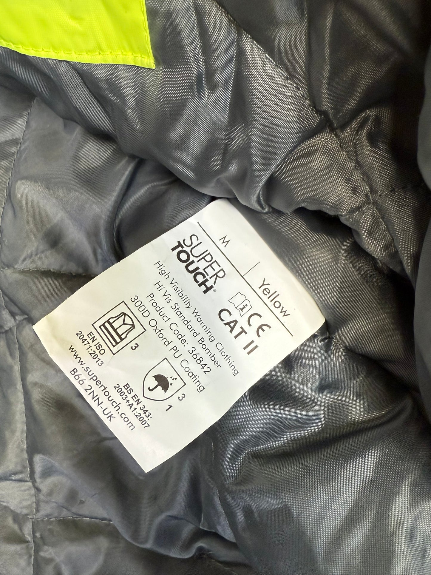 Ex Police Hi Vis Cadet Leader Bomber Jacket MEDIUM Waterproof Collectible Display