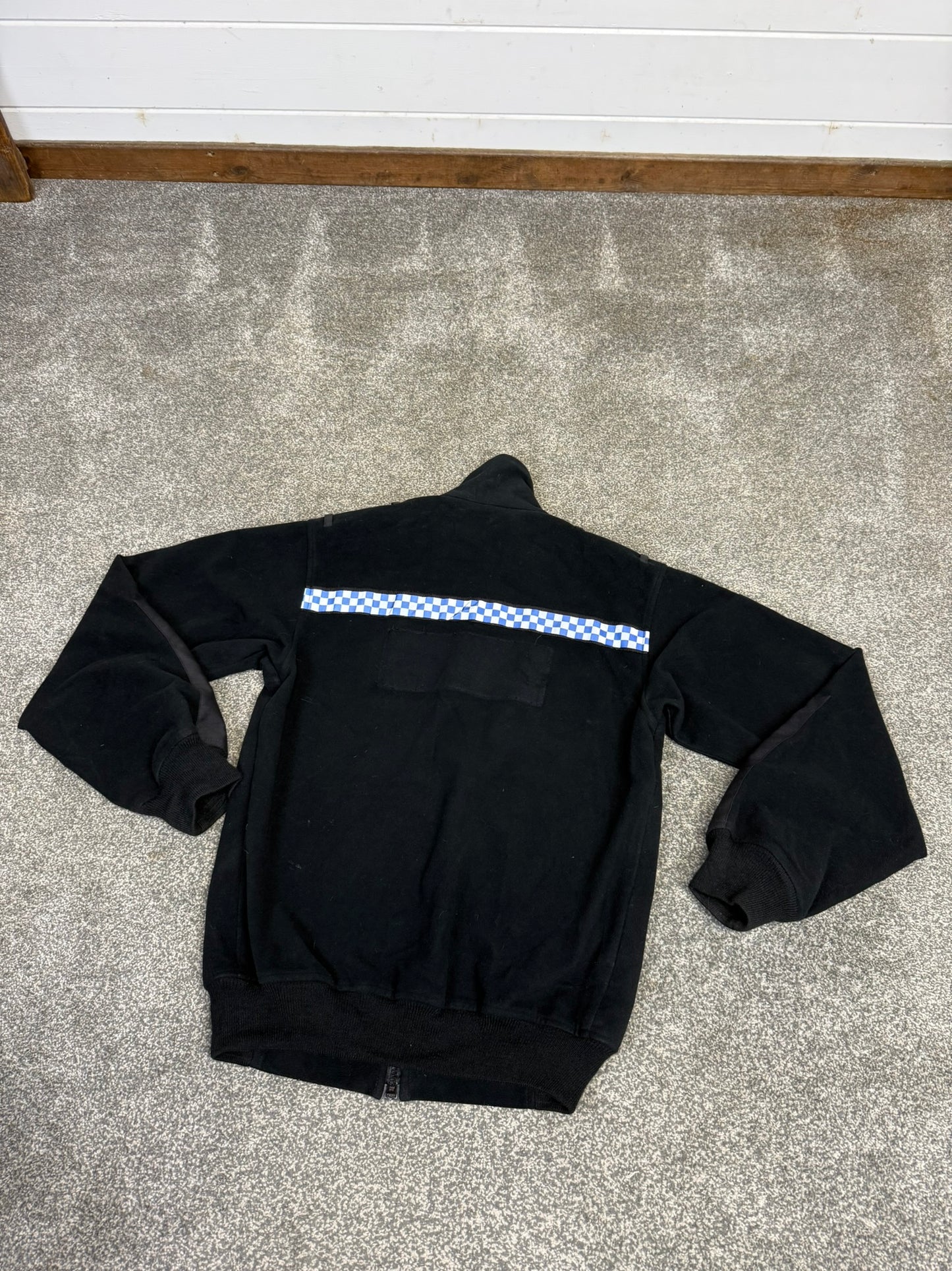 Ex Police Black Tornado Fleece Reflective Security Riding Theatre Jumper