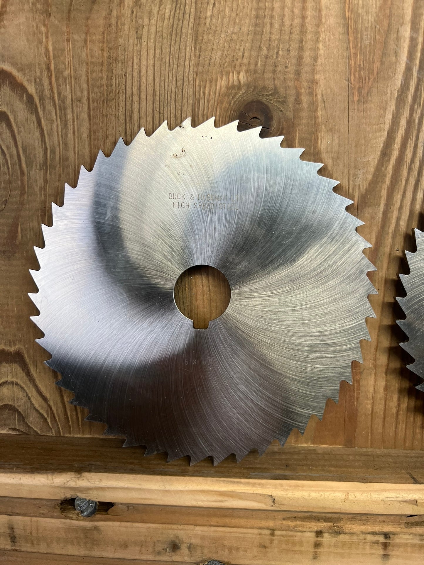 3x Buck & Hickman 6 x 1/8 x 1 High Speed Slitting Saw Job Lot