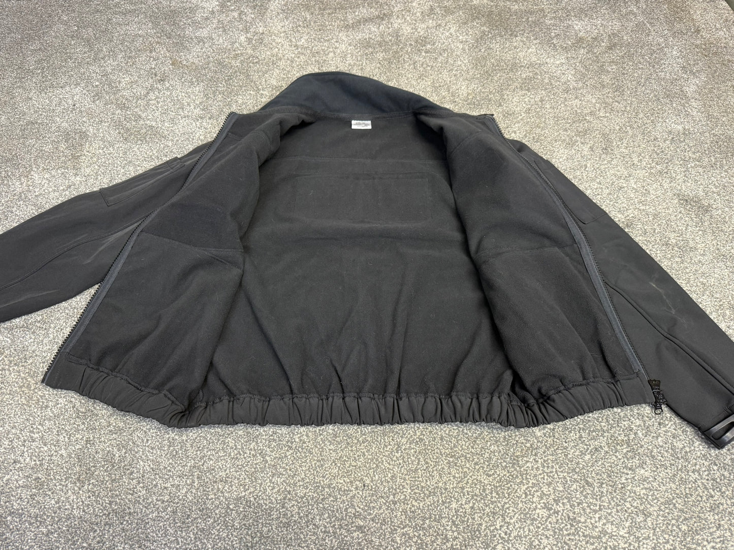 Ex Police Black Soft Shell Fleece Reflective Security Riding Theatre