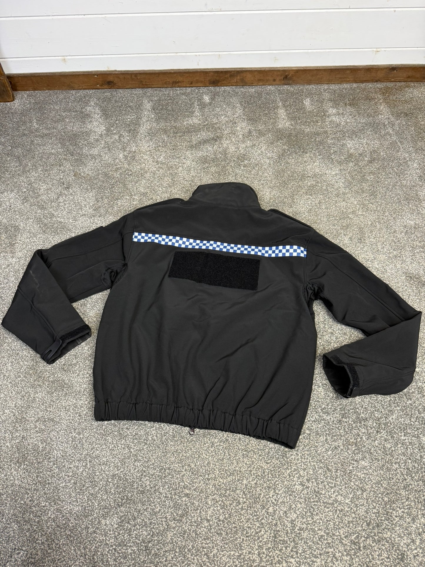 Ex Police Black Soft Shell Fleece Reflective Security Riding Theatre