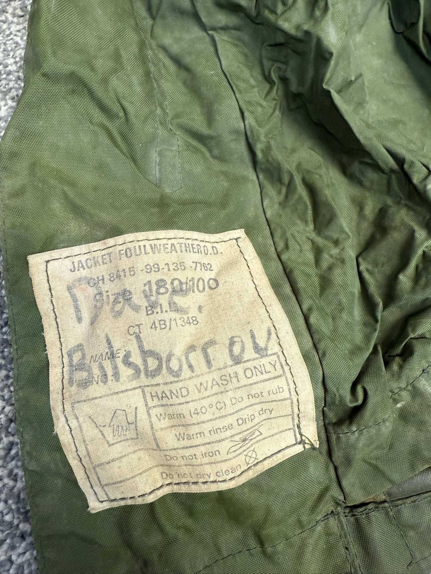 Vintage British Army 58 Pattern Webbing Chemical Rubber Boots & Jacket