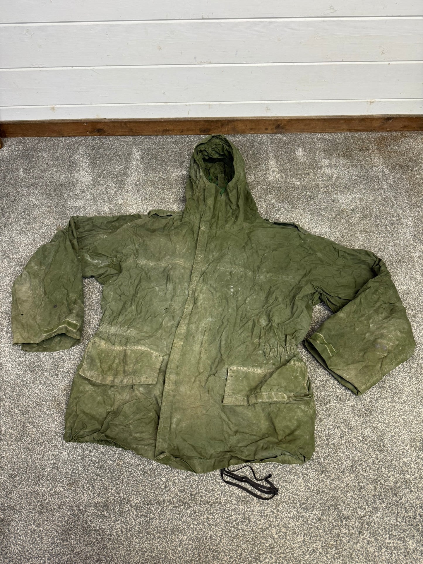 Vintage British Army 58 Pattern Webbing Chemical Rubber Boots & Jacket