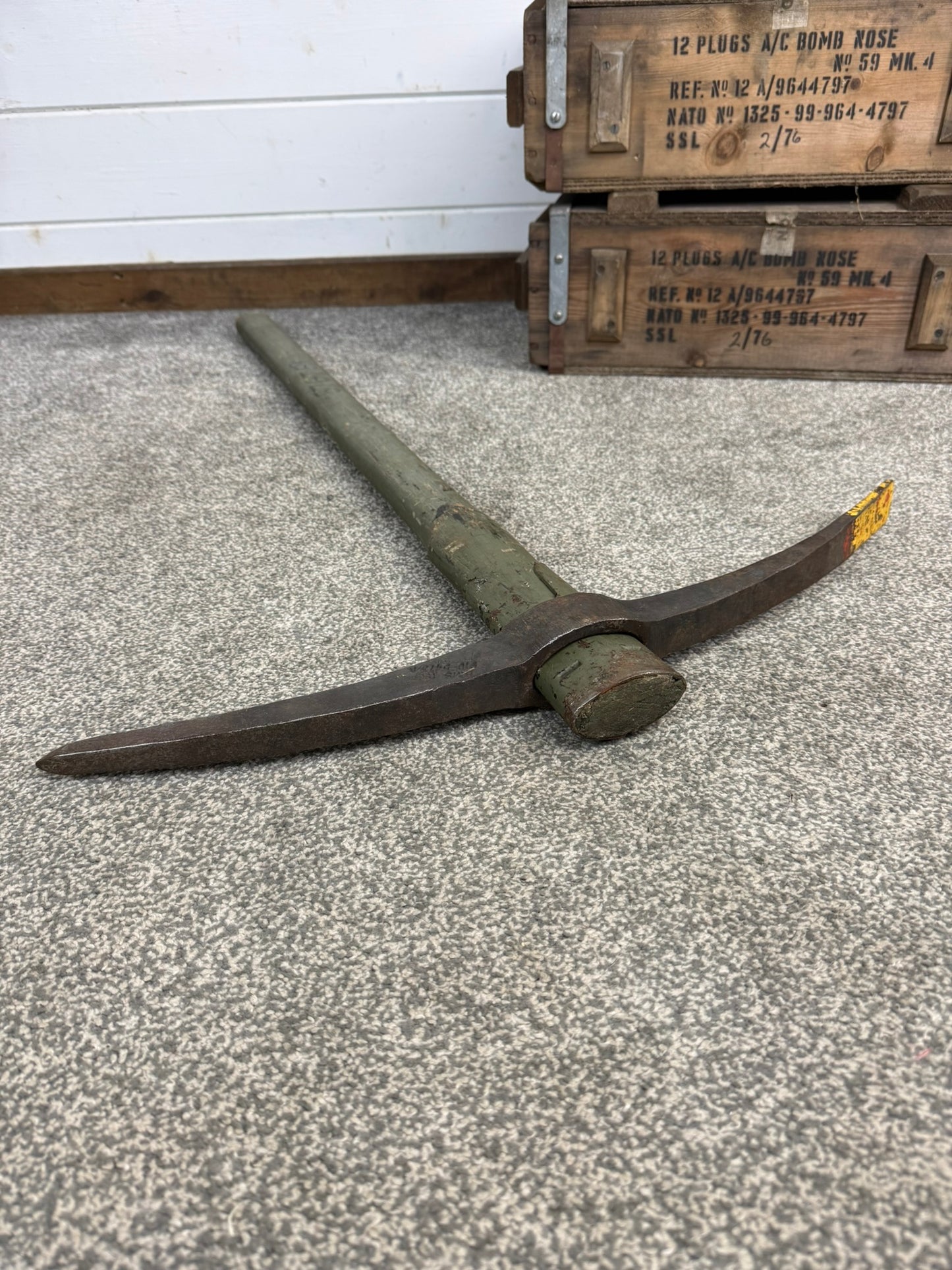 Ex Army Military Pick Axe 3ft Pioneer Tool British Army Dated 1987