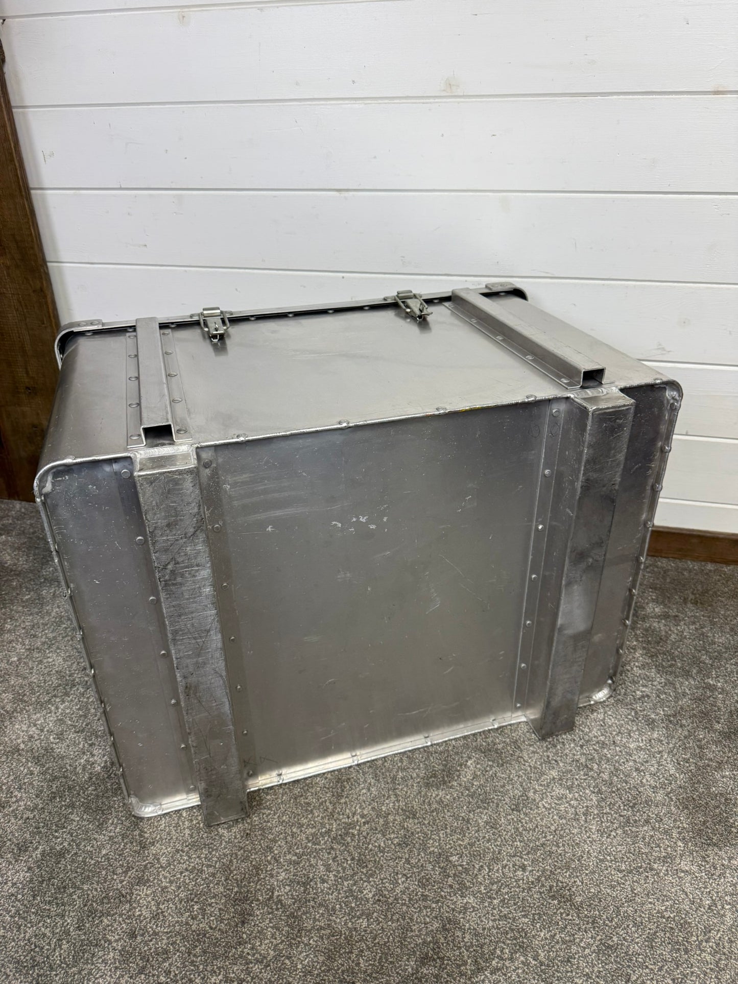 British Army Aluminium Transit Case Storage Box Large Expedition Flight Case