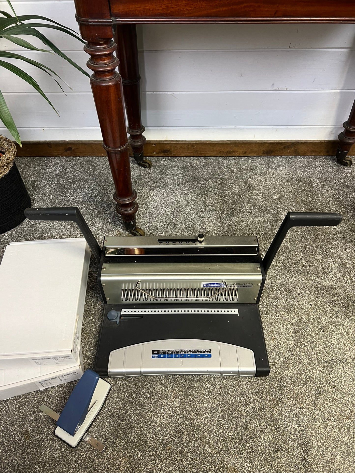 Binder S3030 Double Wire Binder Machine With Wires Calendar Binder Folder Craft Making