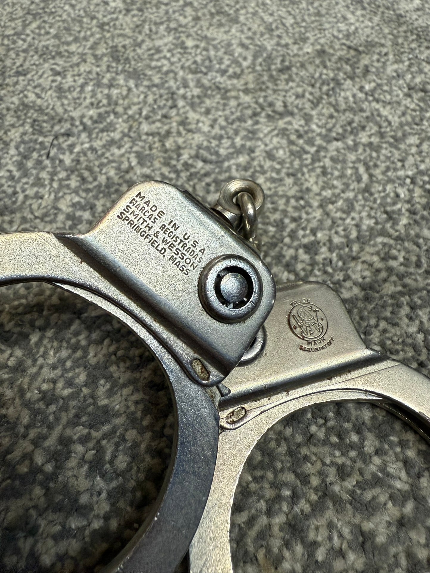 Vintage 1960's Smith & Wesson Handcuffs Model 94 Chain Cuffs - No Key