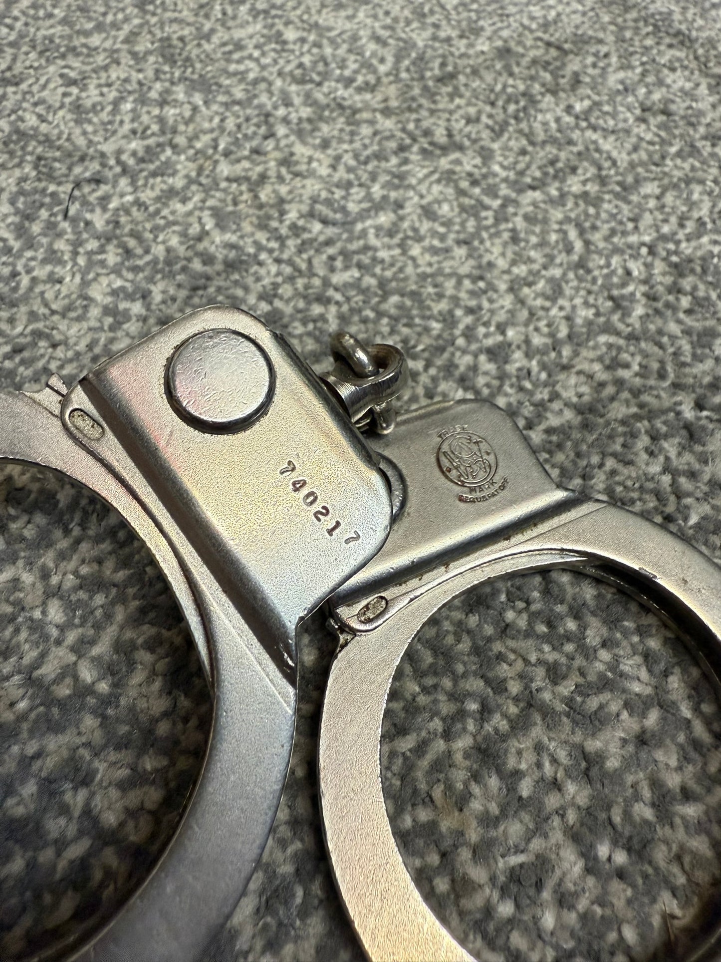 Vintage 1960's Smith & Wesson Handcuffs Model 94 Chain Cuffs - No Key