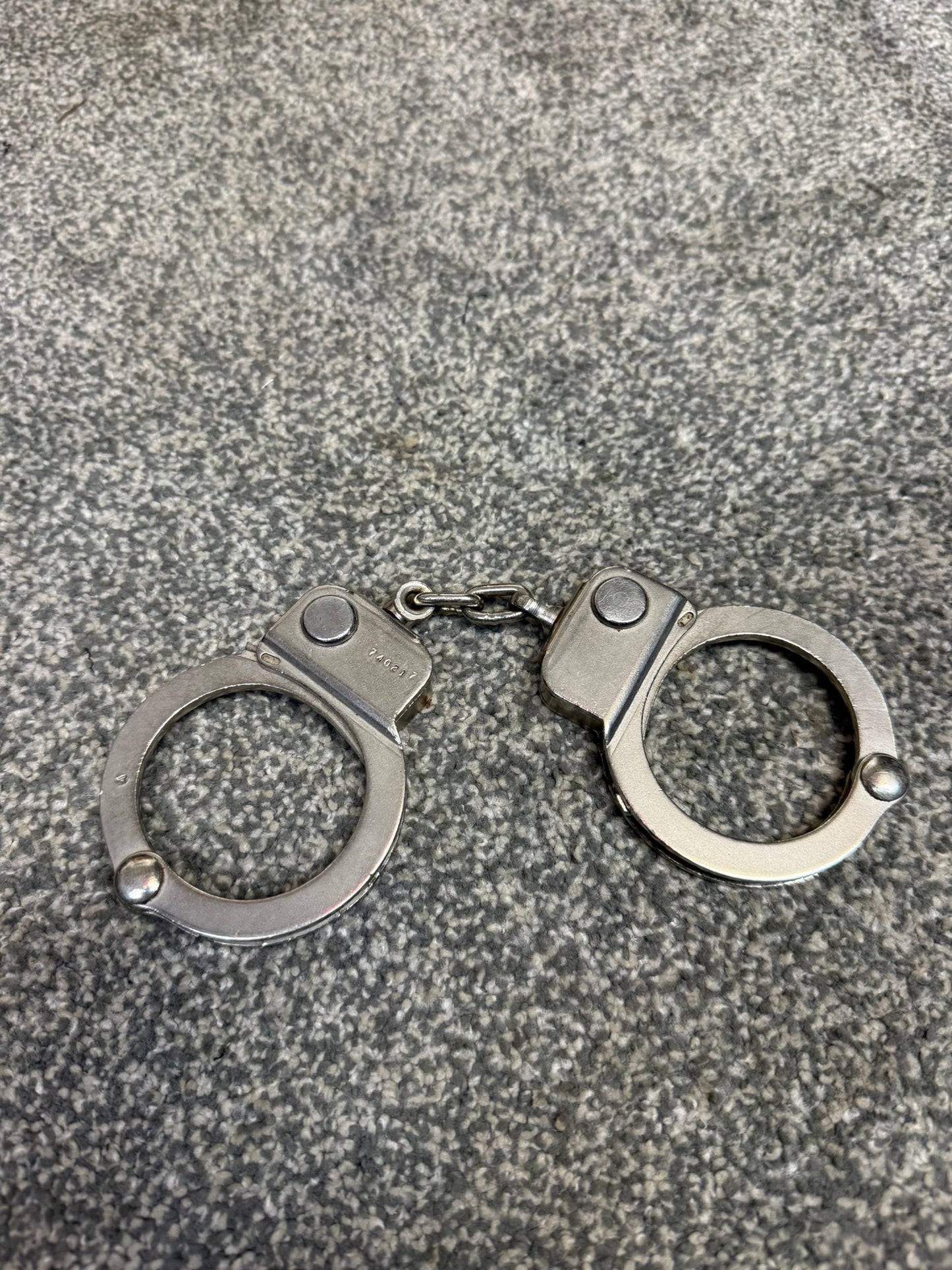 Vintage 1960's Smith & Wesson Handcuffs Model 94 Chain Cuffs - No Key