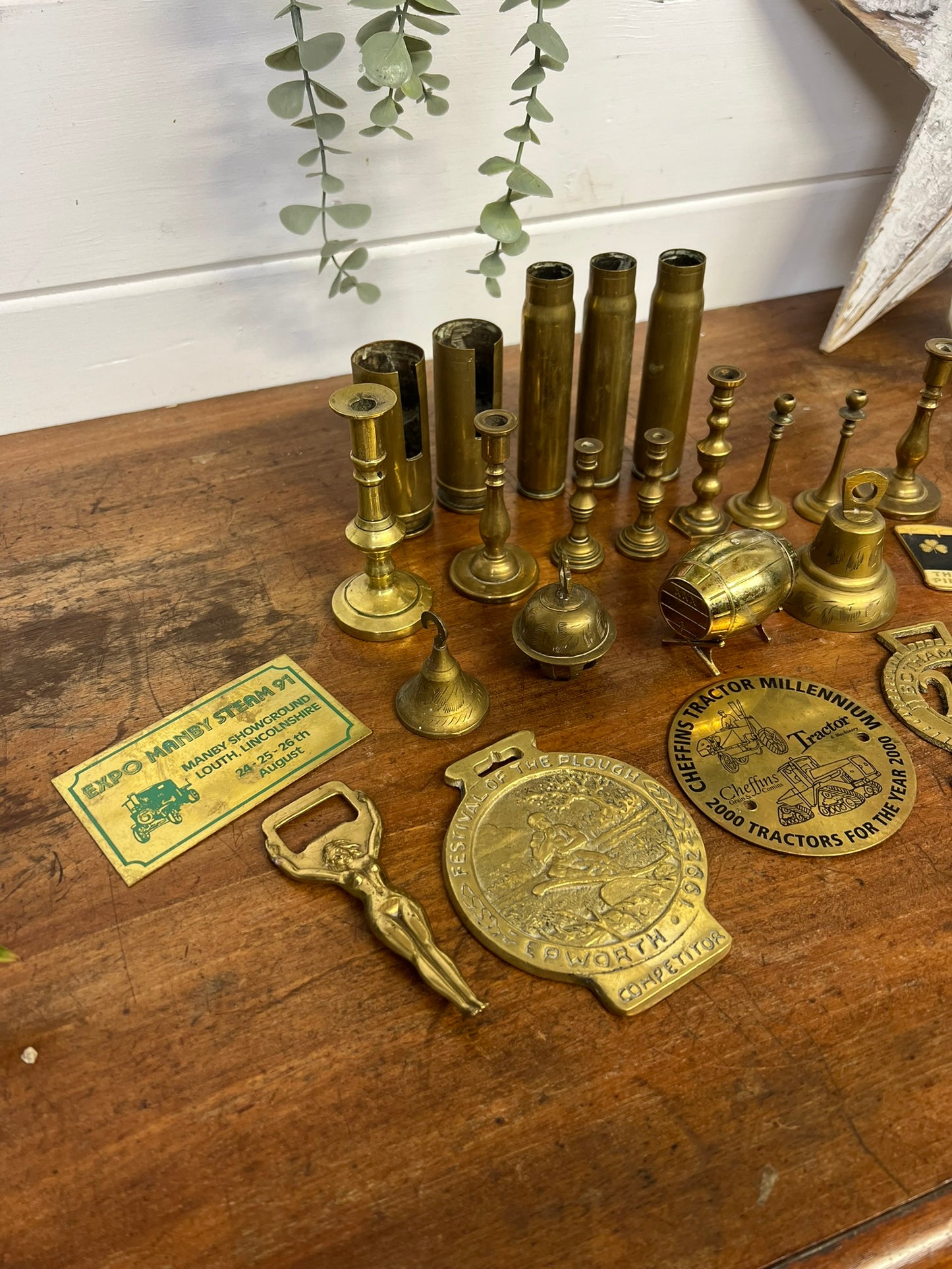 24x Vintage Brass Bundle Job Lot Decorative Home Rustic Boho Decor