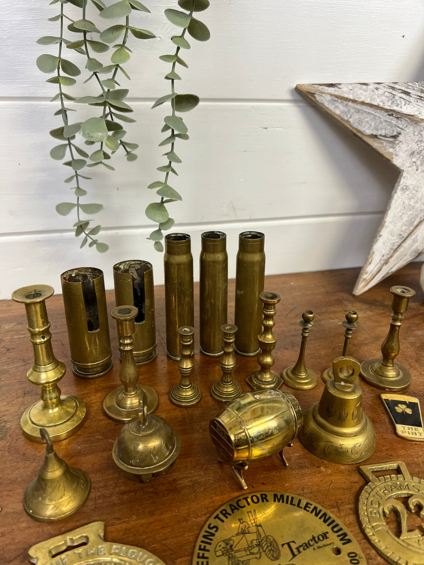 24x Vintage Brass Bundle Job Lot Decorative Home Rustic Boho Decor