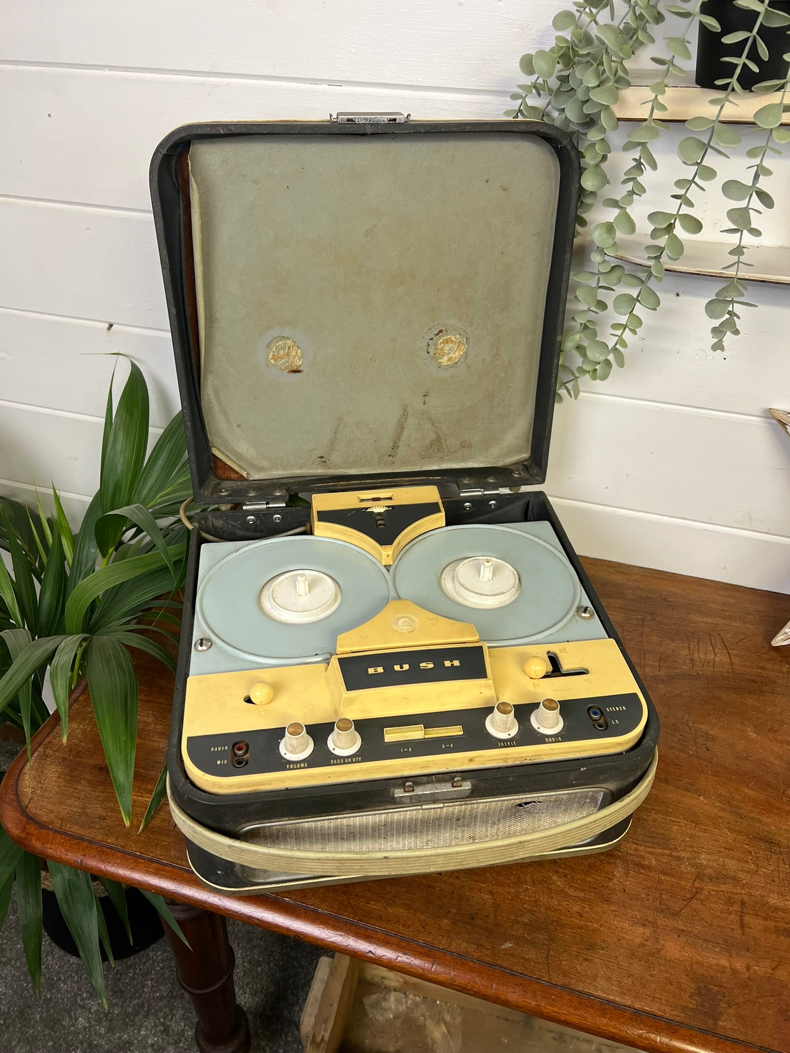 Vintage Bush TP50 Reel to Reel Tape Recorder Player 50's 60's