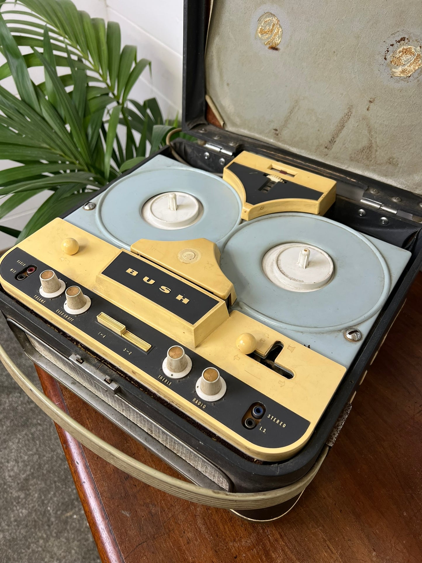 Vintage Bush TP50 Reel to Reel Tape Recorder Player 50's 60's Retro Decor