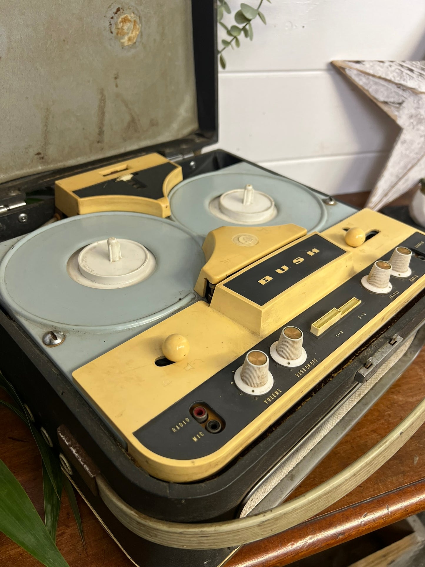 Vintage Bush TP50 Reel to Reel Tape Recorder Player 50's 60's Retro Decor