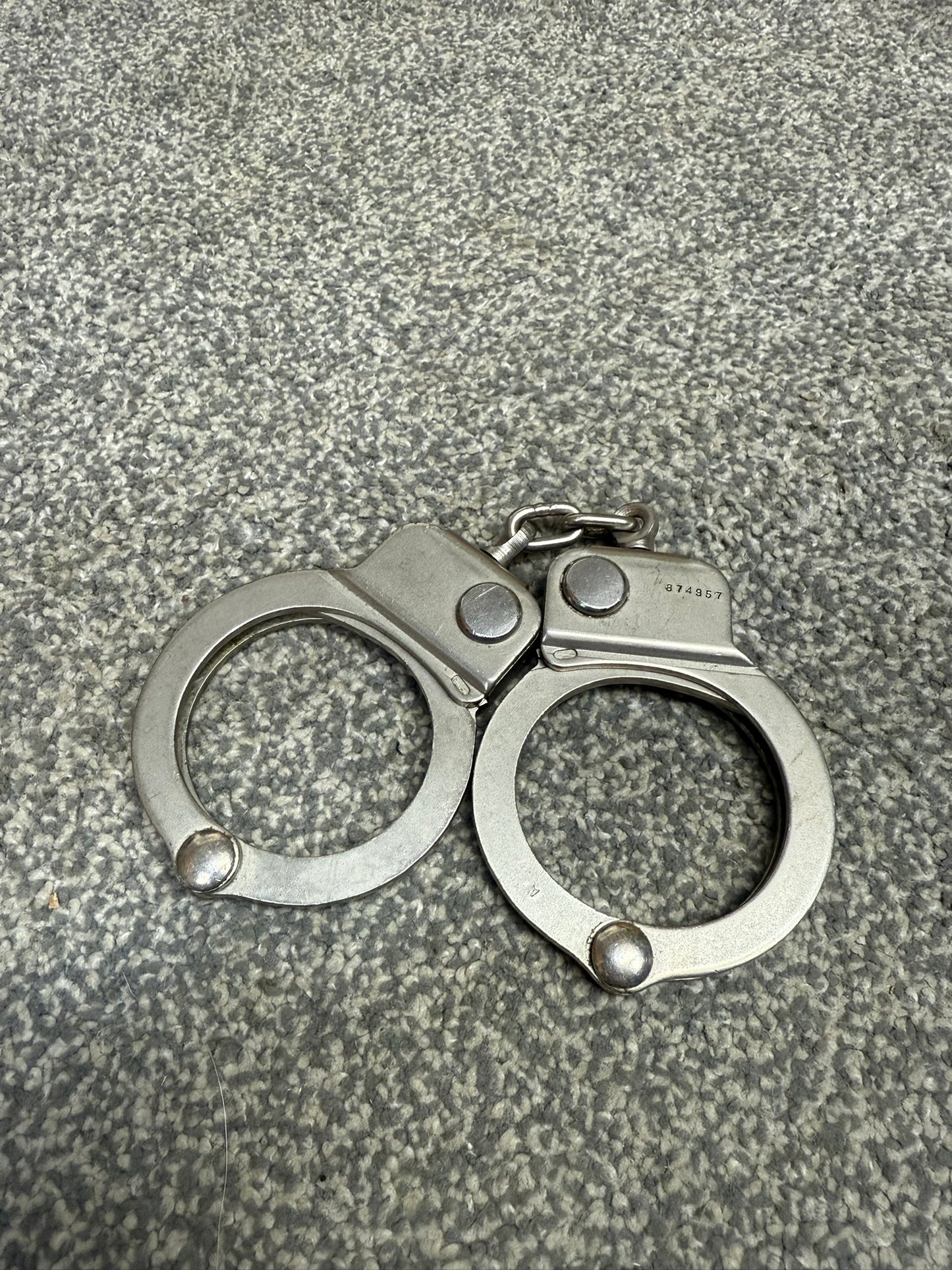 Vintage 1960's Smith & Wesson Handcuffs Model 94 Chain Cuffs - No Key