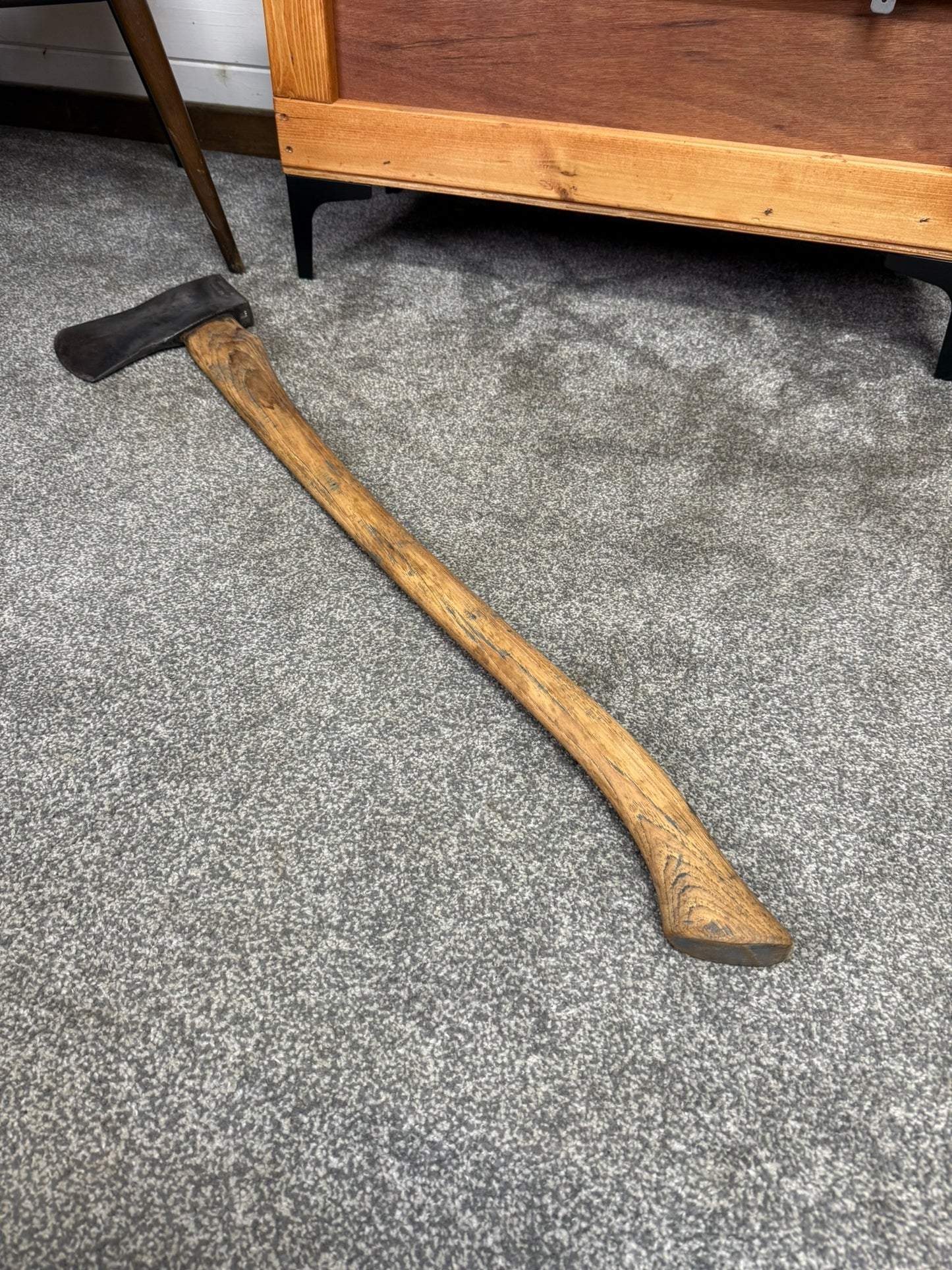 Vintage 1955 Military Elwell 4.5lbs Long Handle Ex Army Felling Axe Stamped