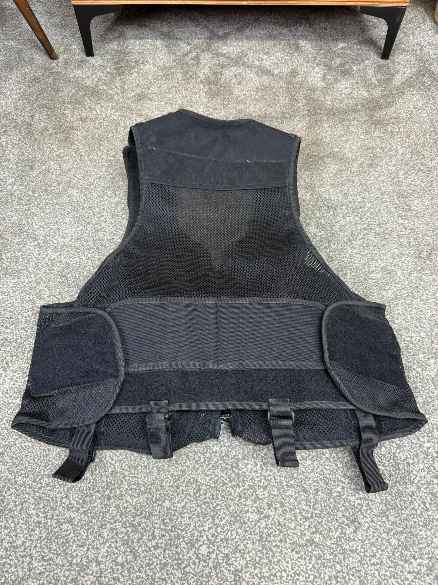 Ex Police Black Tac Vest Protec Security Equipment Tactical Vest SMALL