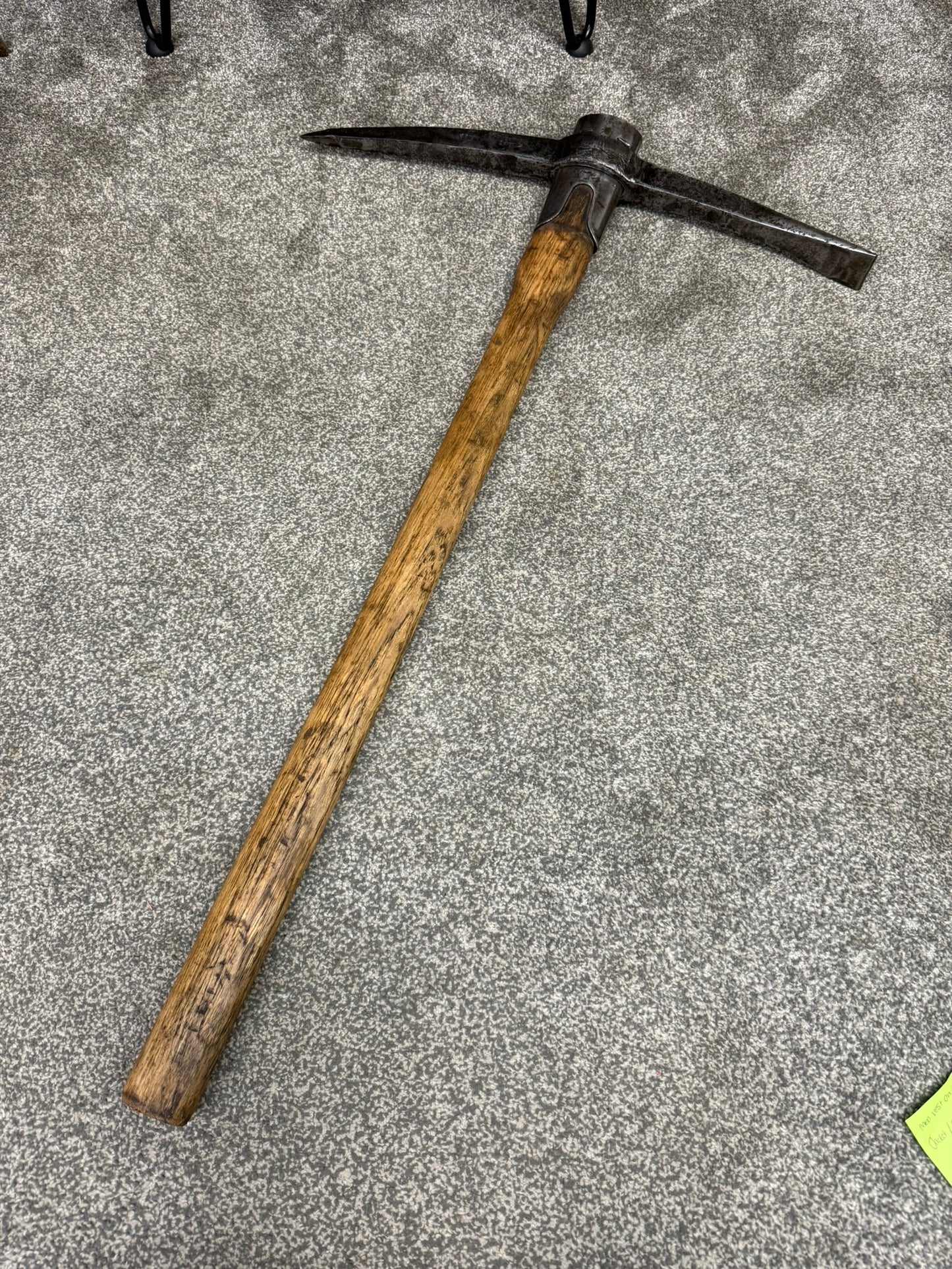 Vintage 1943 Military Pickaxe Long Handle 4.5lbs Pioneer Pick Axe Reclaimed Army Display