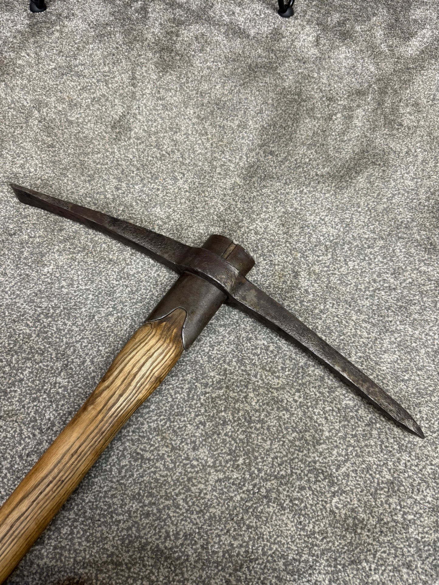 Vintage WW2 1942 Military Pickaxe Robert Burley & Sons Co With Hardy Pick Sheffield Head