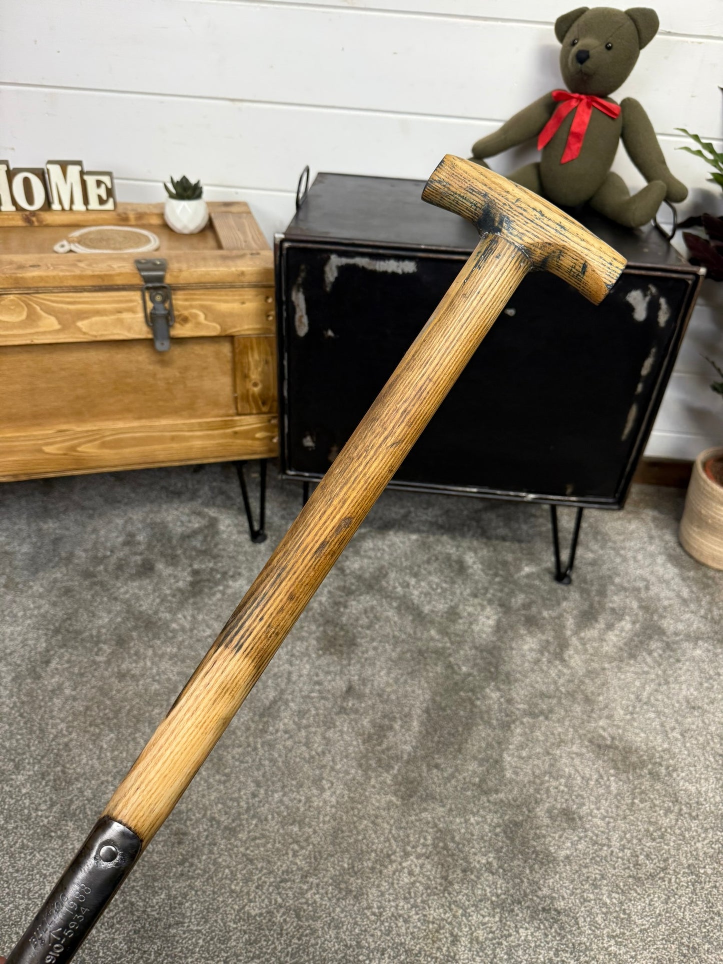 Vintage Military 3ft Bulldog 1988 British Army General Service Shovel Spade Stamped