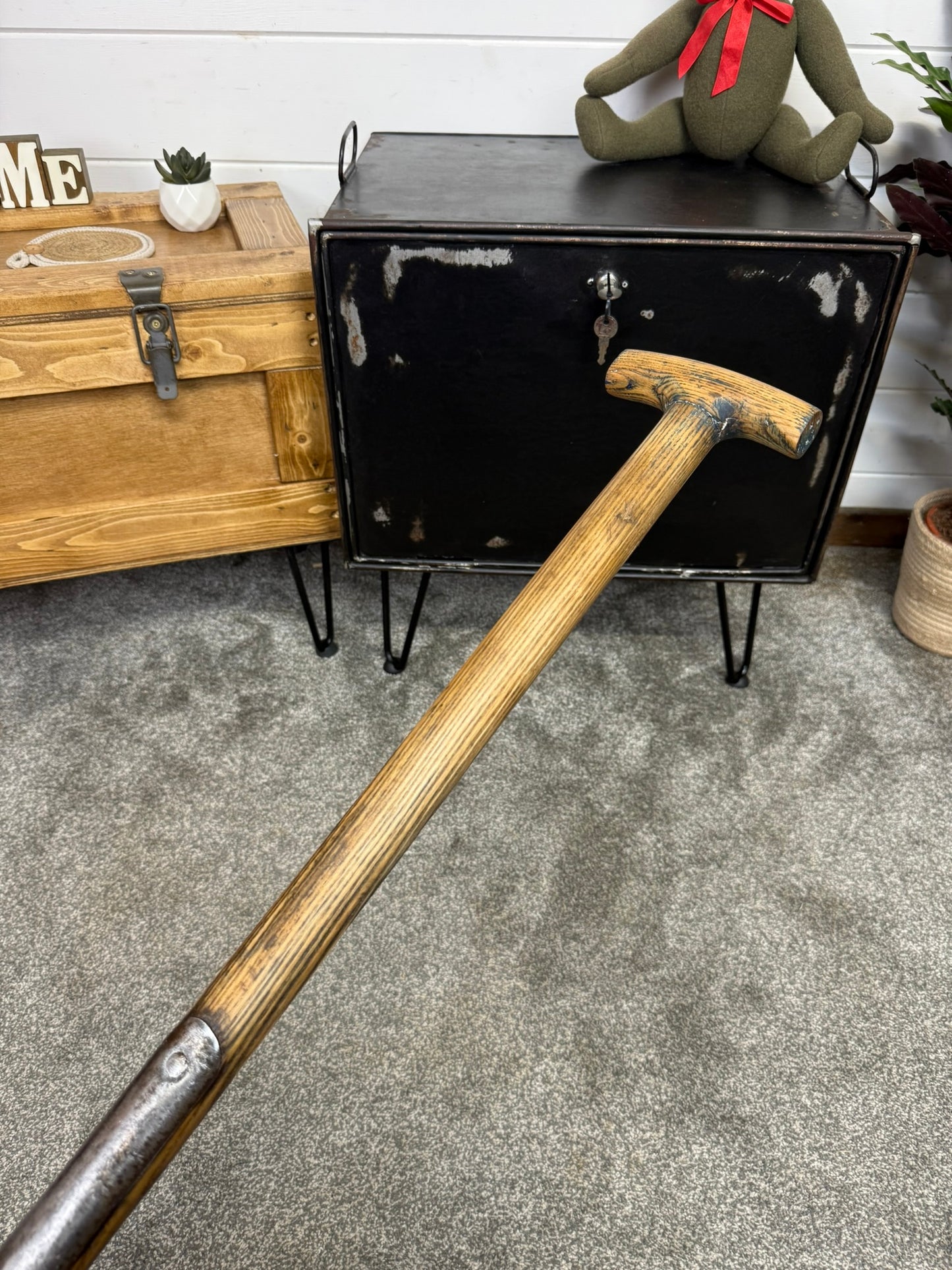 Vintage Military 3ft Bulldog 1988 British Army General Service Shovel Spade Stamped