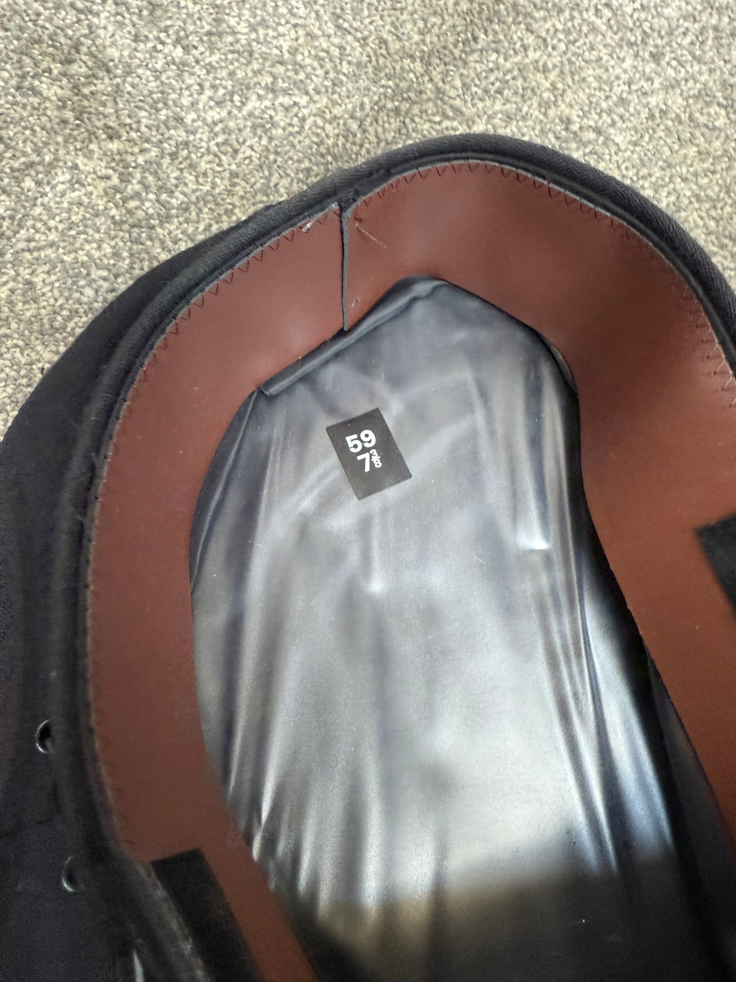 Ex Police Black Peak Cap Genuine Issue Chauffeur Fancy Dress Theatre Film Prop Collectible