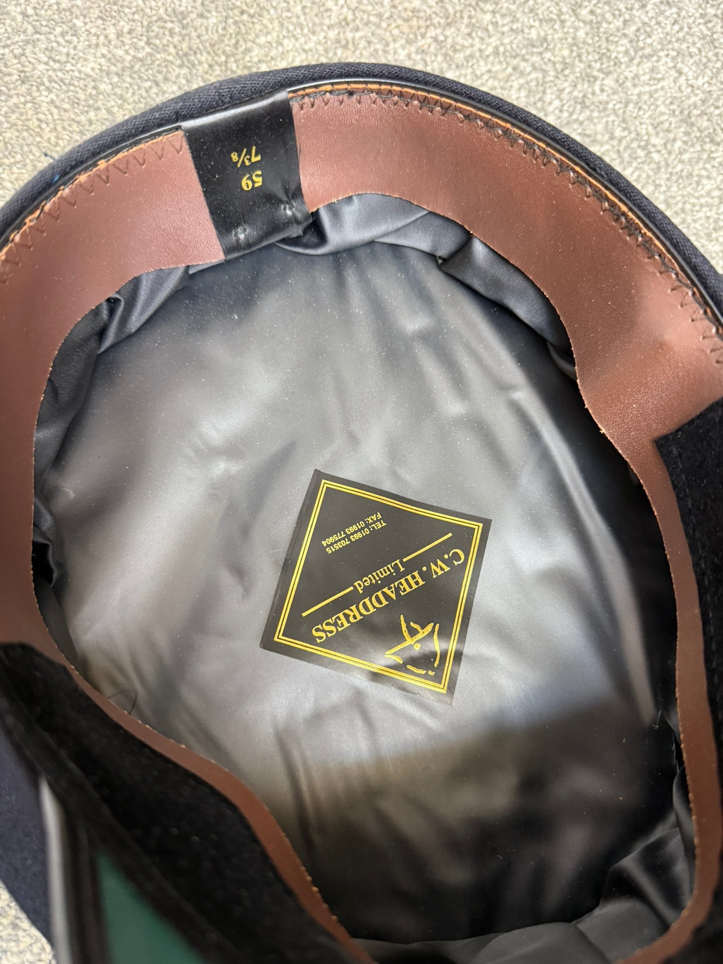 Ex Police Black Peak Cap Genuine Issue Chauffeur Fancy Dress Theatre Film Prop Collectible