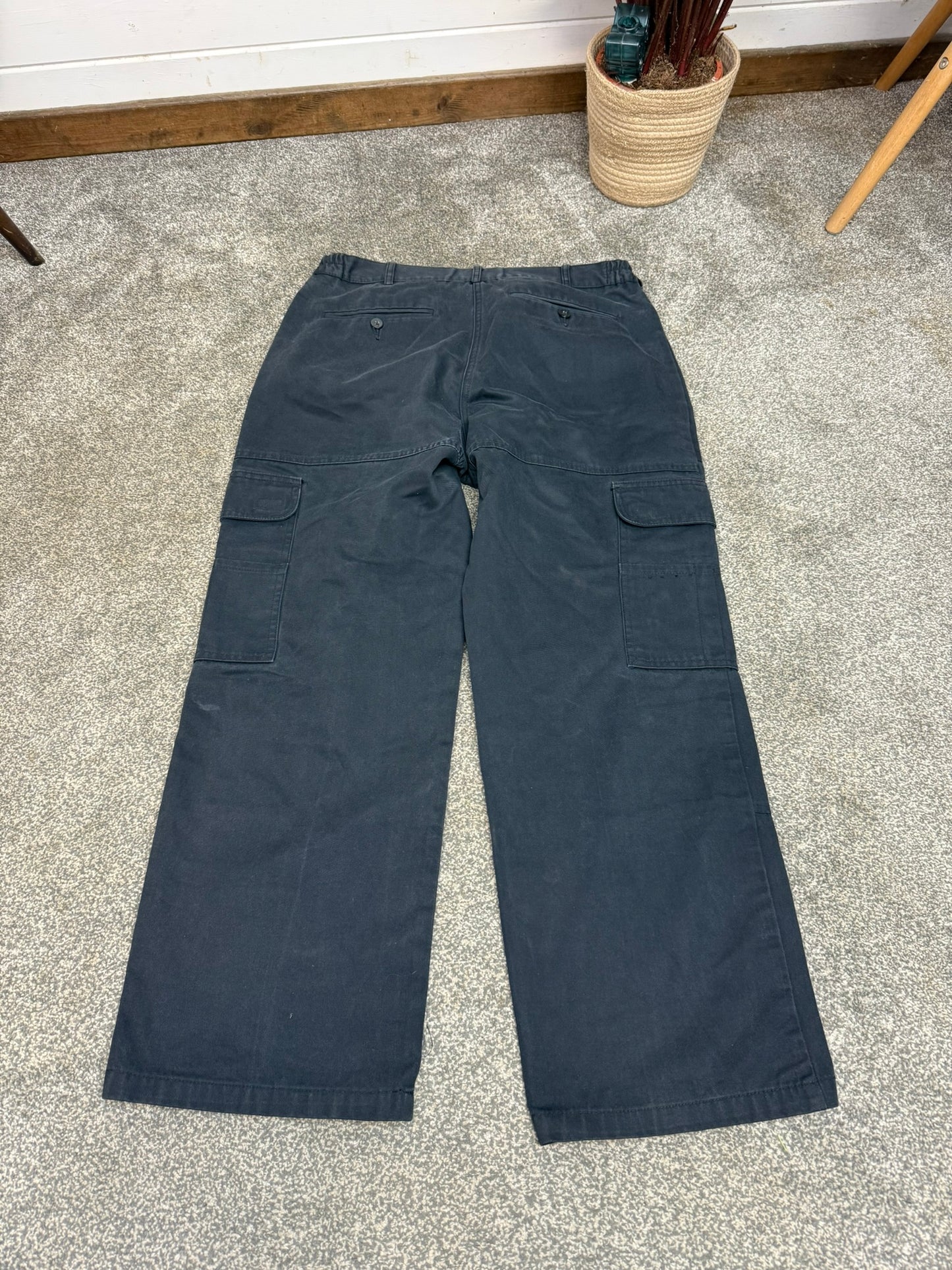 15x Ex Police Black Cargo Trousers Good Job Lot Security Uniform Theatre Film Hire
